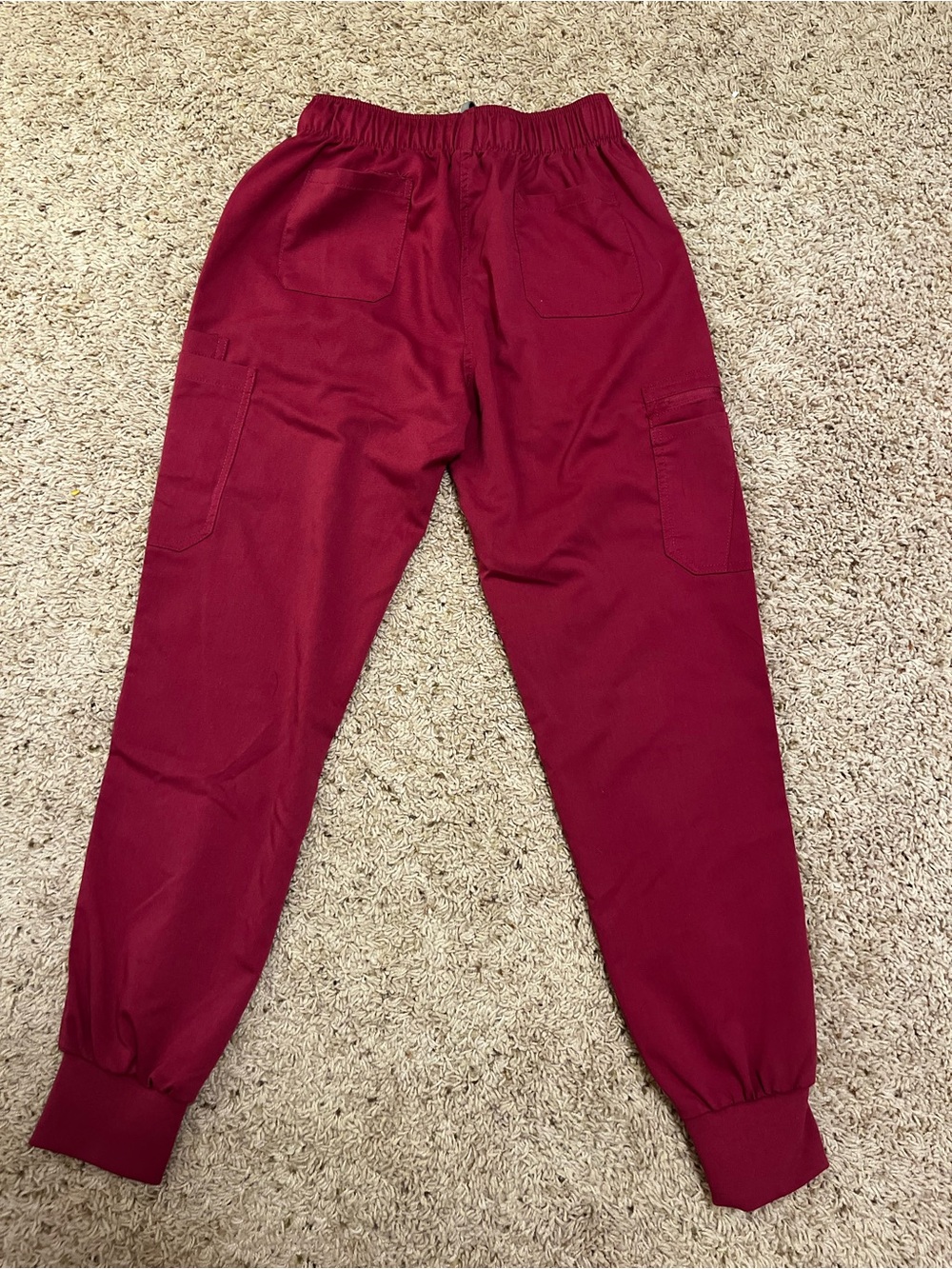 Pink Cargo Joggers Scrubs Set